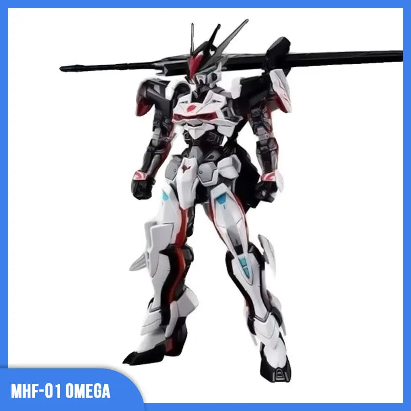 1/144 HG MHF-01 Omega Monarchism Load Astray Omega Imperial Heresy Action Figure Model Statue Collection Toy Gifts