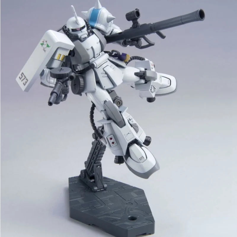 Bandai Genuine Assembled Model 1/144 HGUC 154 MS-06R-1A Zaku II Gundam Gunpla Action Anime Figure Mobile Suit Gift For Children