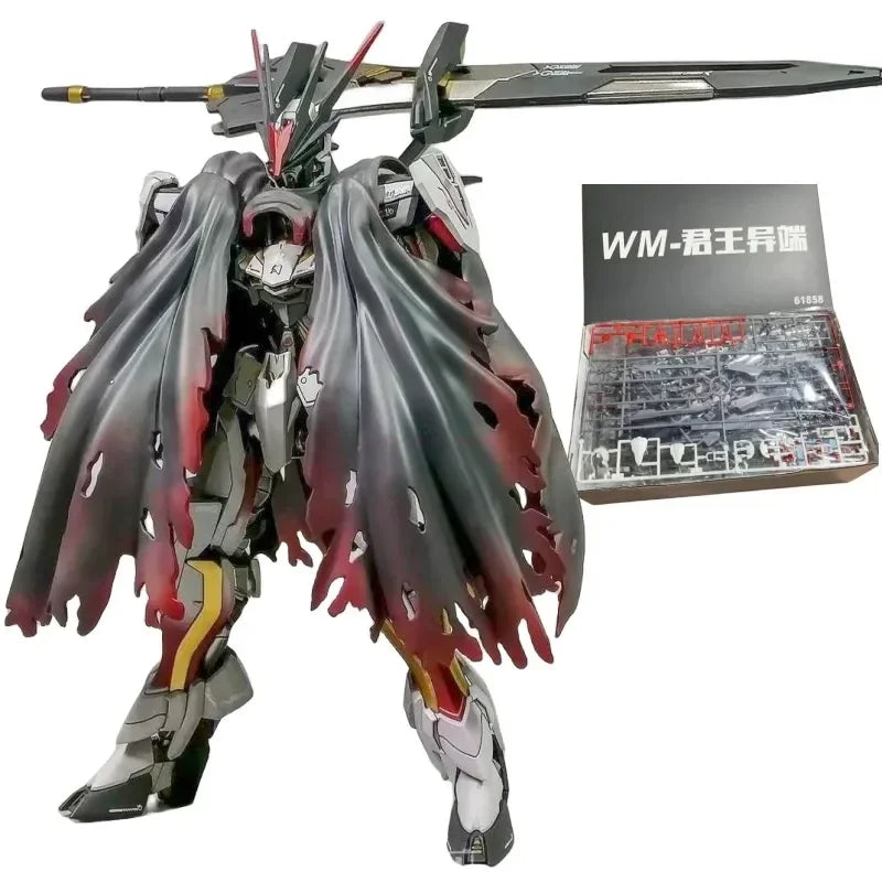 2023 Hot Wm Beautiful King Hg 1/144 Mhf-01 Dark Emperor Cloak Edition Assembly Model Collectible Anime Robot Kits Models Gift